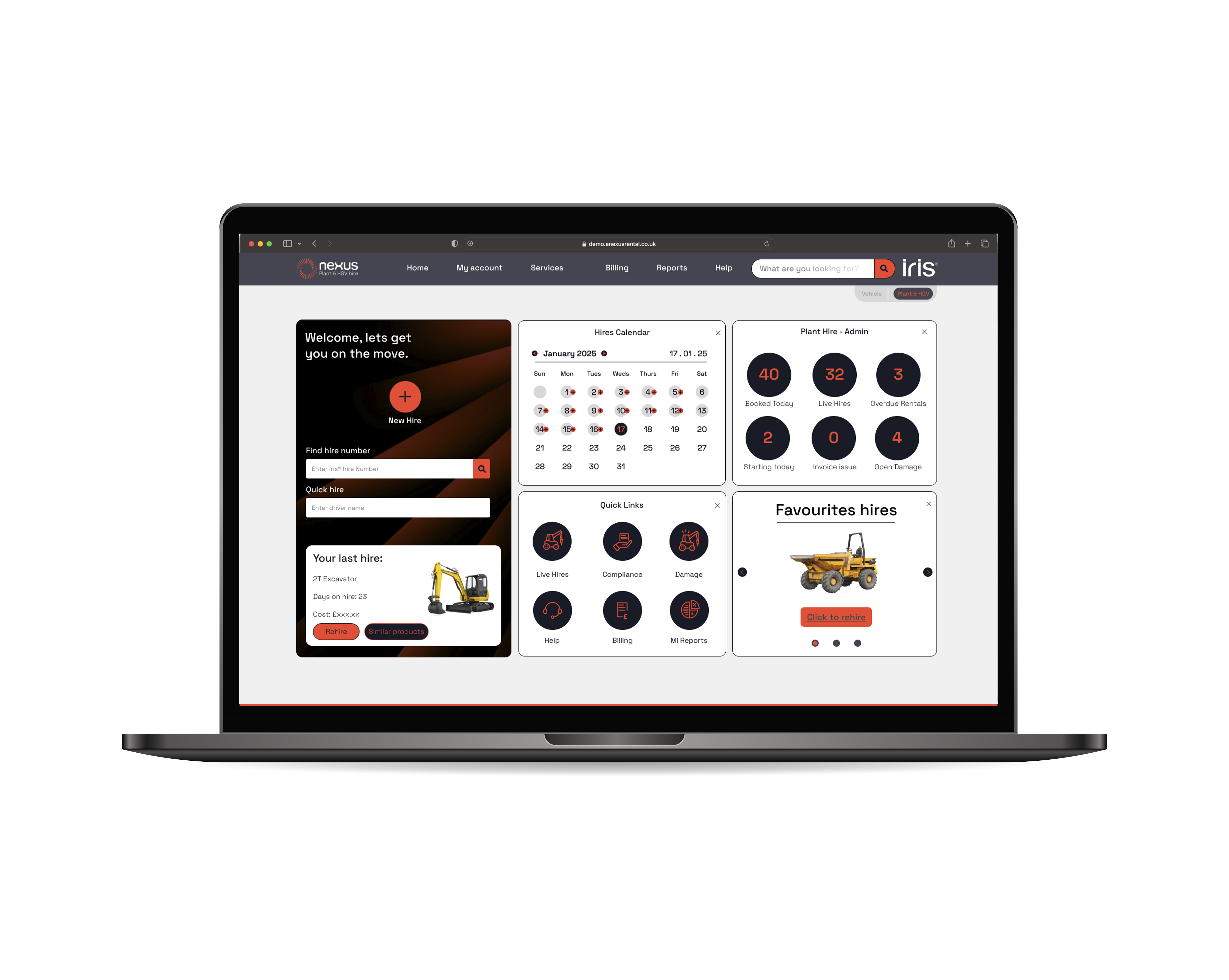 Iris® customer view on Mac